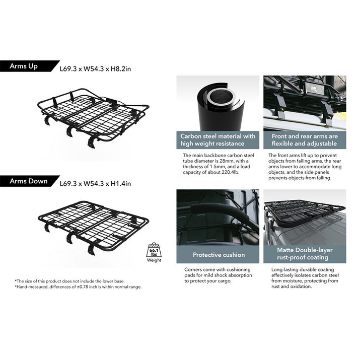 Suzuki Jimny 2018-Present (3&5 Door) 3D MAXpider Transforming Roof Rack