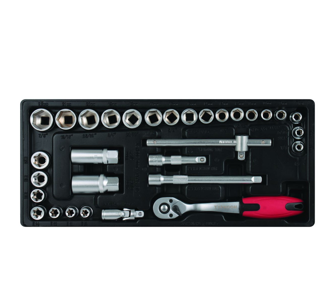 174-piece Tool Kit in 6-drawer, 4-wheel Trolley