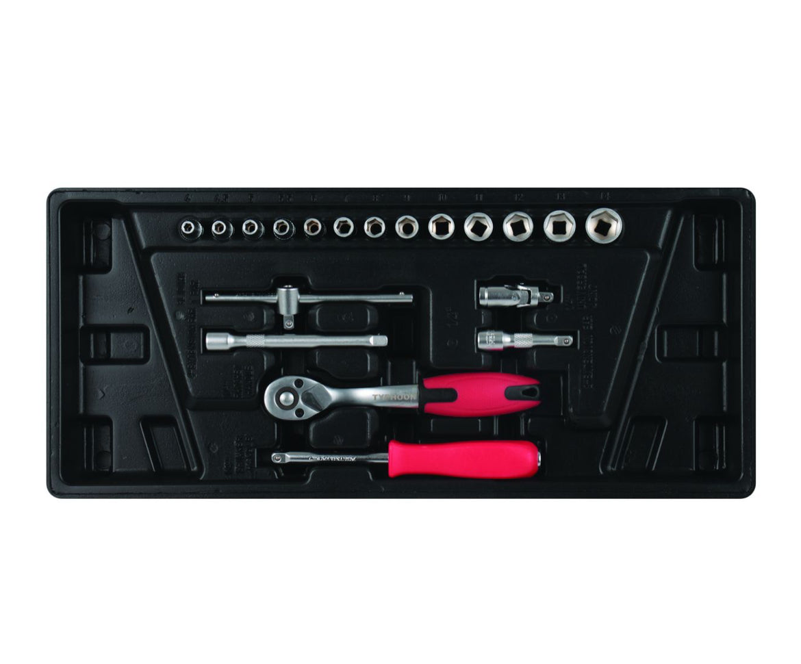 174-piece Tool Kit in 6-drawer, 4-wheel Trolley