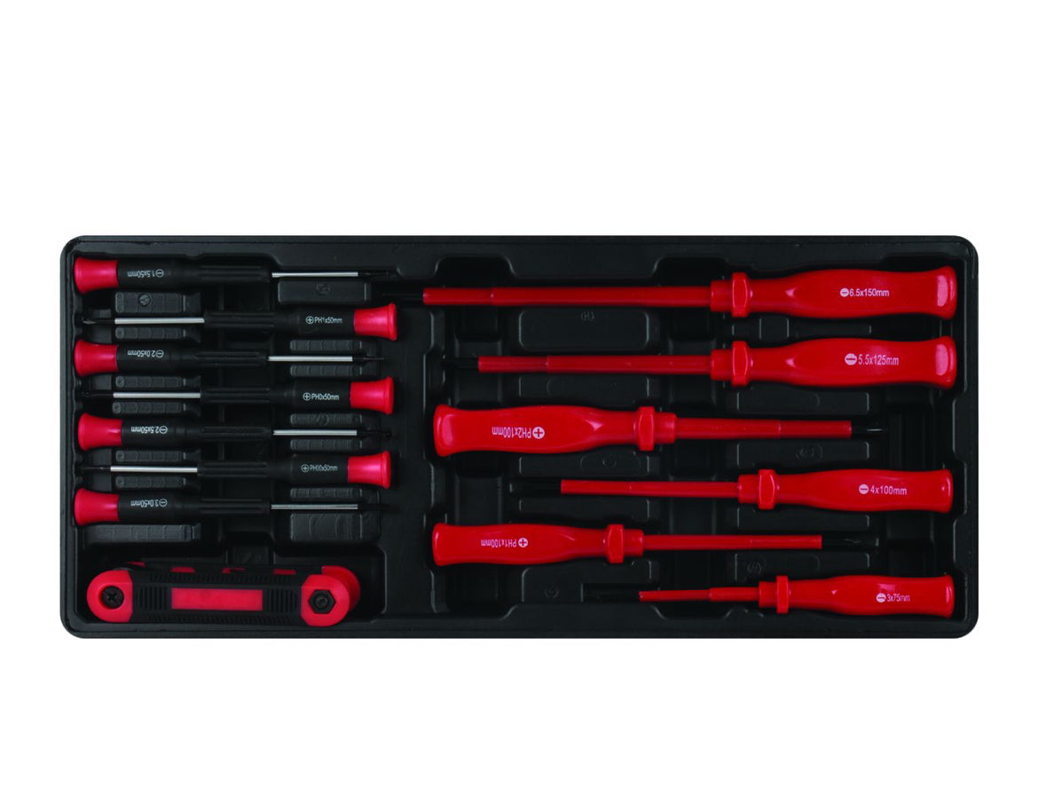 174-piece Tool Kit in 6-drawer, 4-wheel Trolley