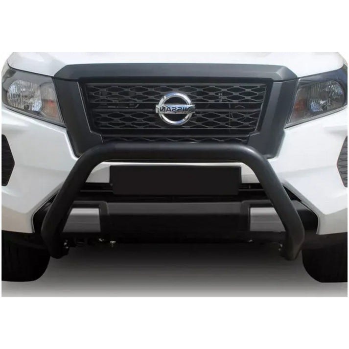 Nissan Navara 2021+ Black Stainless Steel Nudge Bar