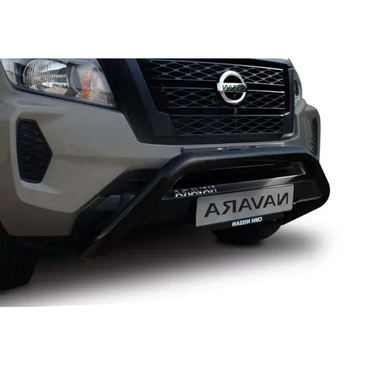 Nissan Navara 2021+ Black Stainless Steel Nudge Bar