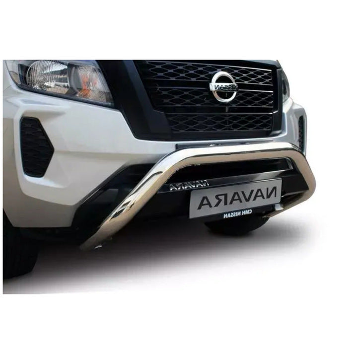 Nissan Navara 2021+ Polished Stainless Steel Nudge Bar