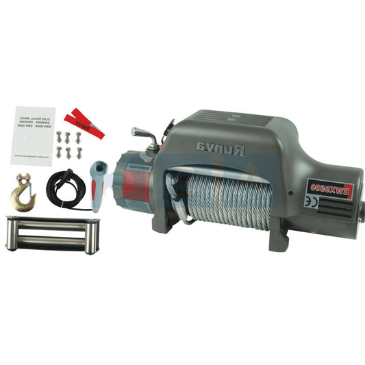 Runva 9500LB Winch 24V High MT Intergrated Sol