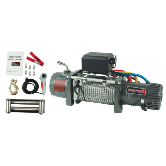 Runva 12000LB 12V Winch Low MTG Seperate Solenoid