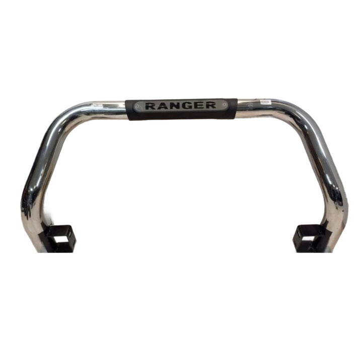 Ford Ranger T7 2016-2019 Nudge Bar Chrome With Plate