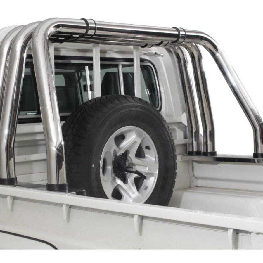 Toyota LandCruiser 70 Series Triple Tube Chrome Roll Bar