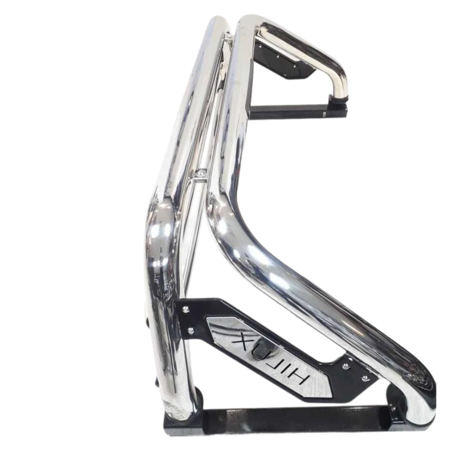 Toyota Hilux 2012+ Chrome Roll Bar With Brake Light