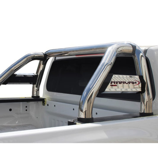 Nissan Navara 2021+ D/Cab Roll Bar Chrome