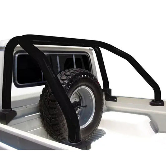 Toyota Landcruiser 70 Series 2009+  Roll Sport Bar Black Stainless Steel