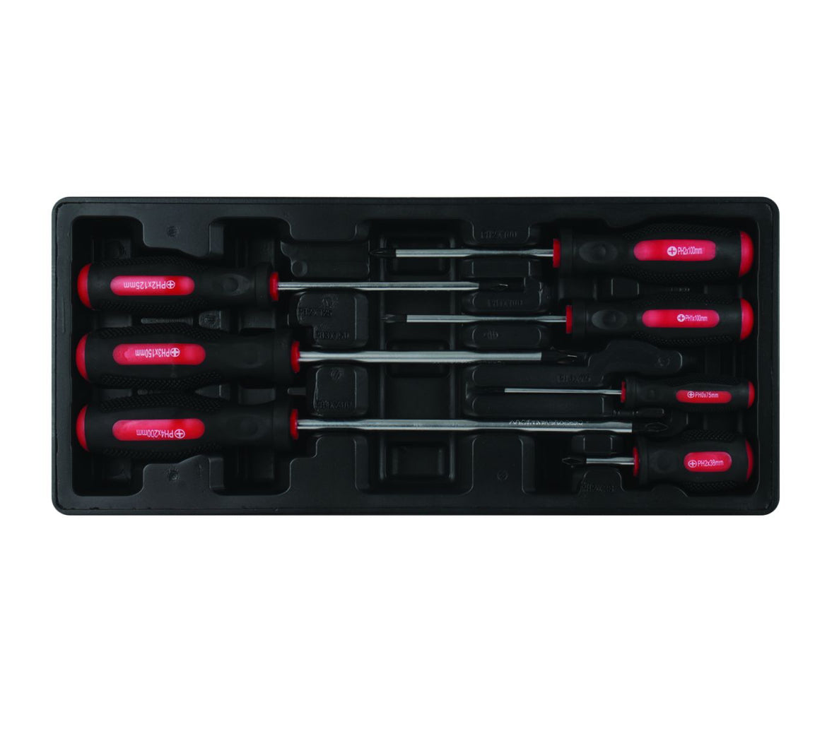 174-piece Tool Kit in 6-drawer, 4-wheel Trolley