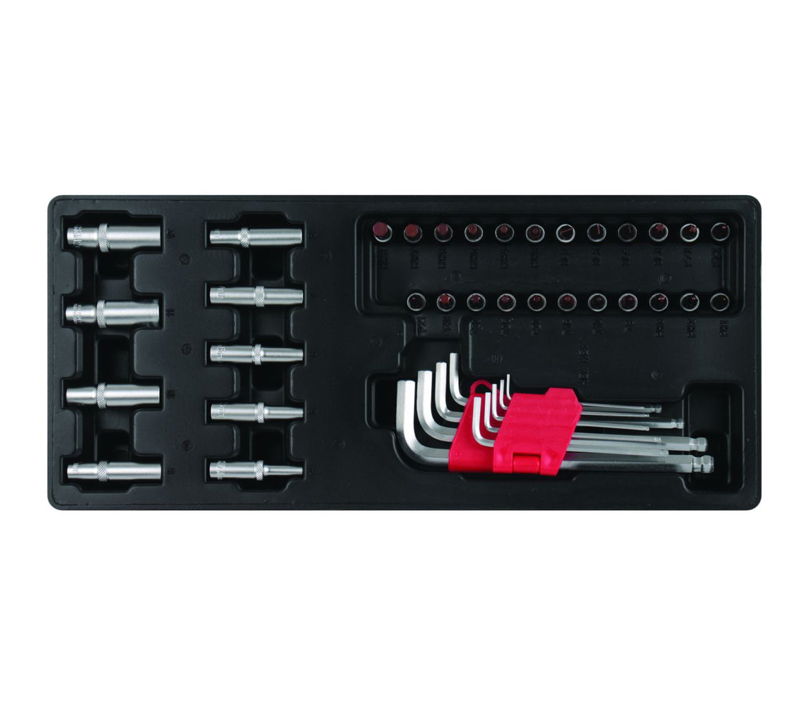 174-piece Tool Kit in 6-drawer, 4-wheel Trolley