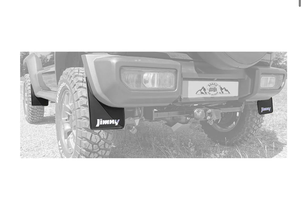 Suzuki Jimny 2018+ Mud Flaps Black (3 and 5 door)