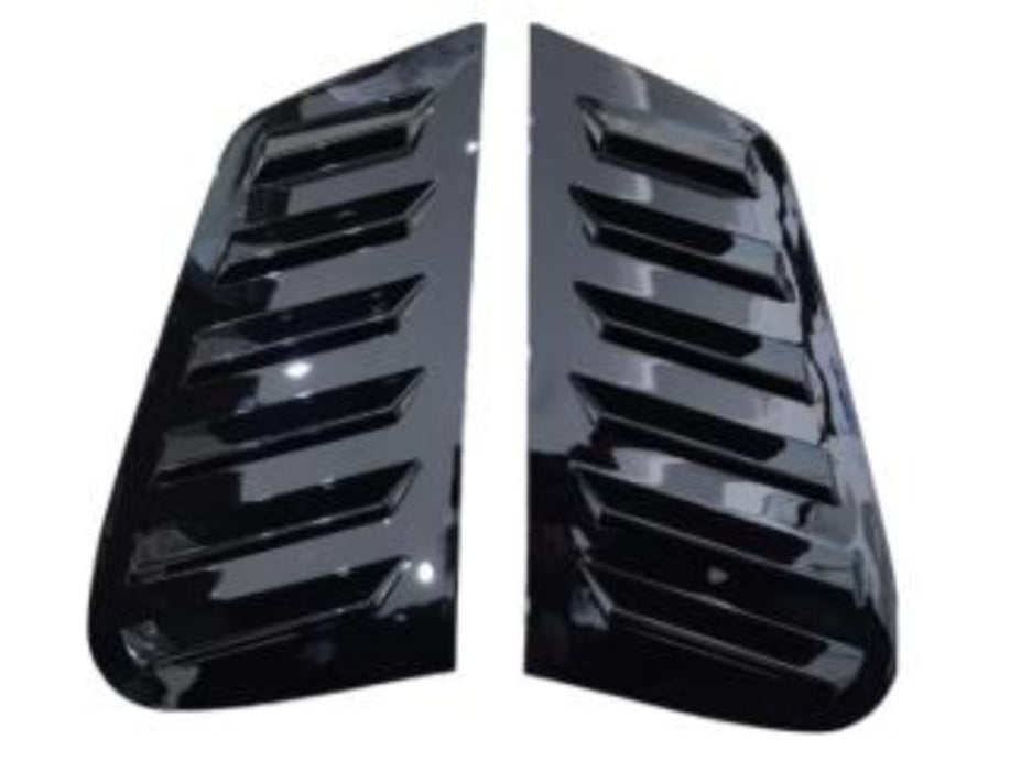 VW Polo 2002-2009 Window Louvers Set Black