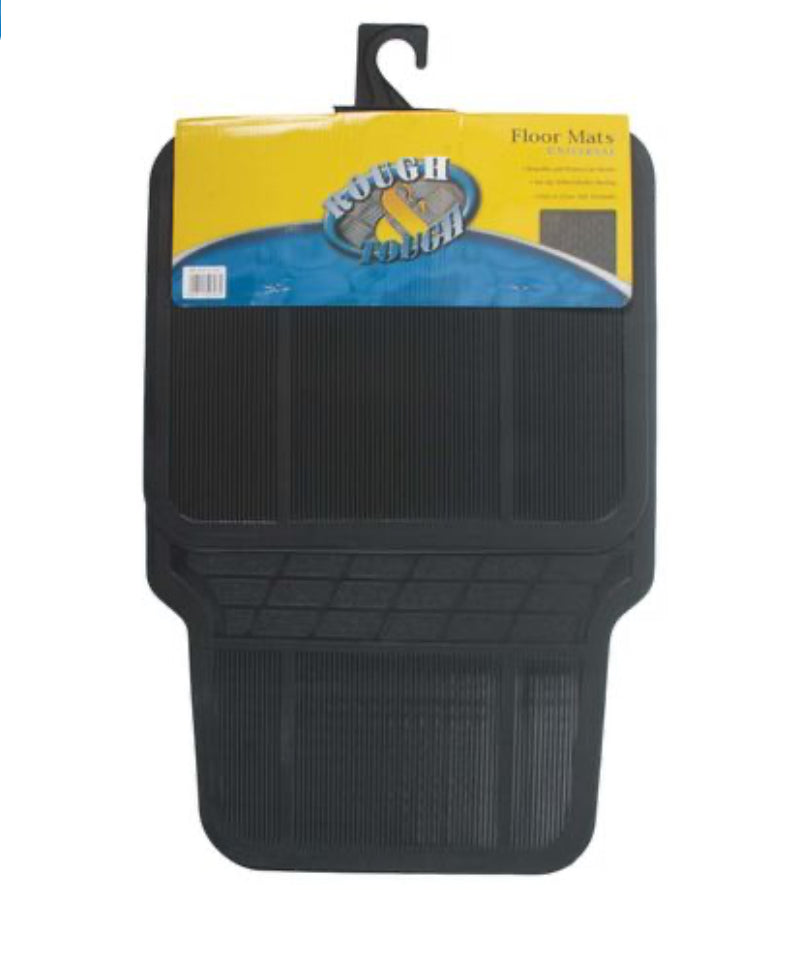 Rough & Tough 4 Piece Rubber Car Mat Set Universal Fit The Bakkie Shop