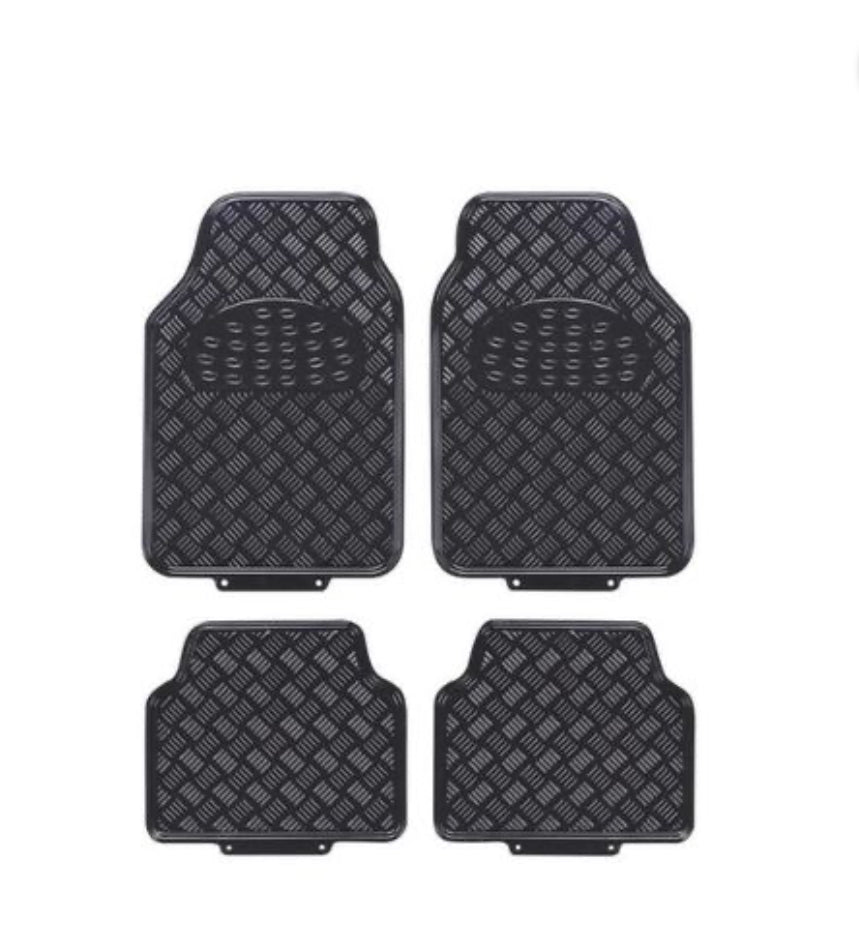 Black Car Rubber Mat Set 4 Piece The Bakkie Shop