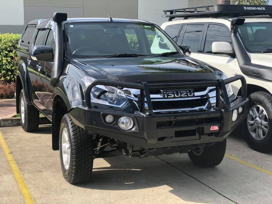Isuzu RT85 2016 β 2022: Post Type Front Replacement Bullbar (Bumper cut) (Bullbar + bracket kit + under protection plates)