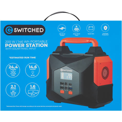 Switched 300W Portable Power Station (222WH)
