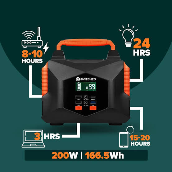 Switched 300W Portable Power Station (222WH)