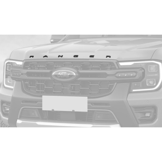 Ford Ranger Hood Logo β Matte black (Aftermarket) Non OEM