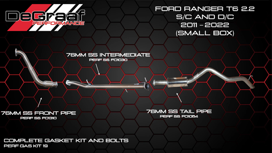 Ford Ranger 2.2 2011-2022 Full Exahust System