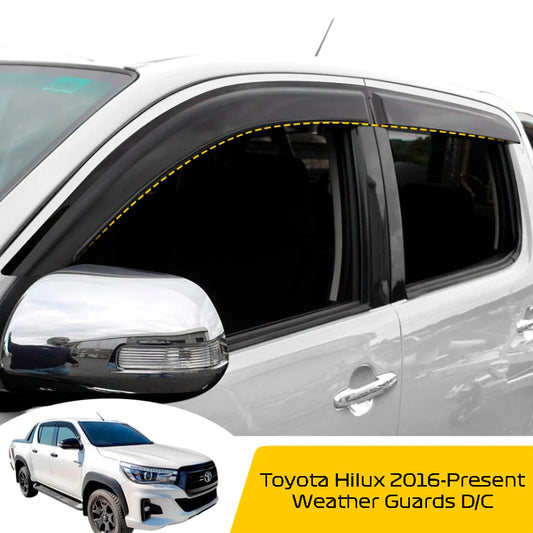 Toyota Hilux Travo 2026-Present Weather Guards D/C