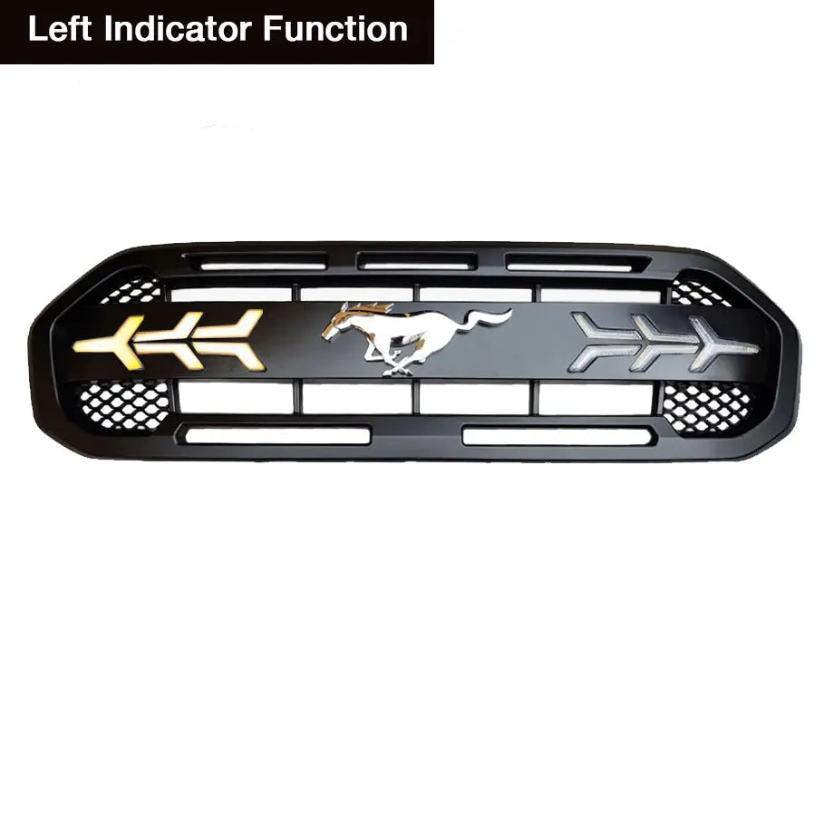 Ford Ranger XLT T8 2018+ LED Light Up Grille with Mustang Logo