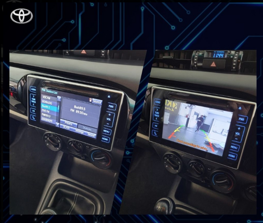 Toyota Hilux 2021+ Gd6 Single Cab Reverse Cam Add-On Kit For Factory Radio