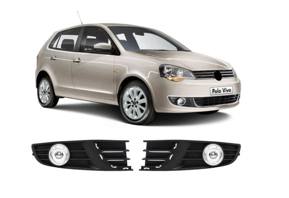 VW Polo Vivo 2014-2017 Bumper Foglamps Set & Frame