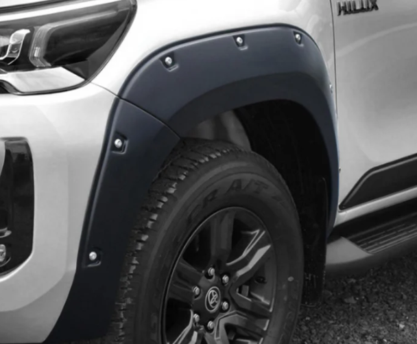 Toyota Hilux Rocco V2 Fender Flares 2020-2024 Matte Black
