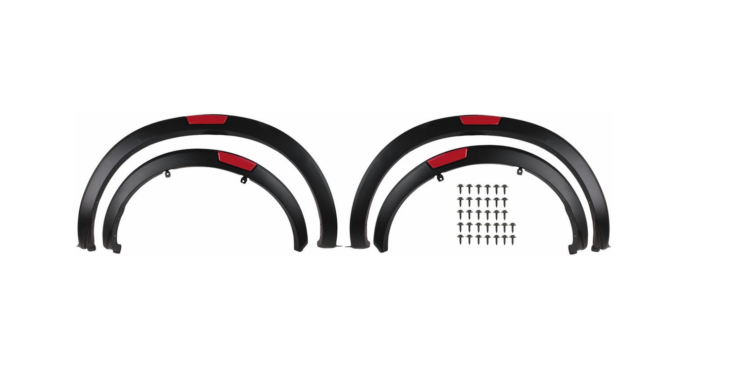 Nissan Navara 2021+ Fender Flares with Red Strip