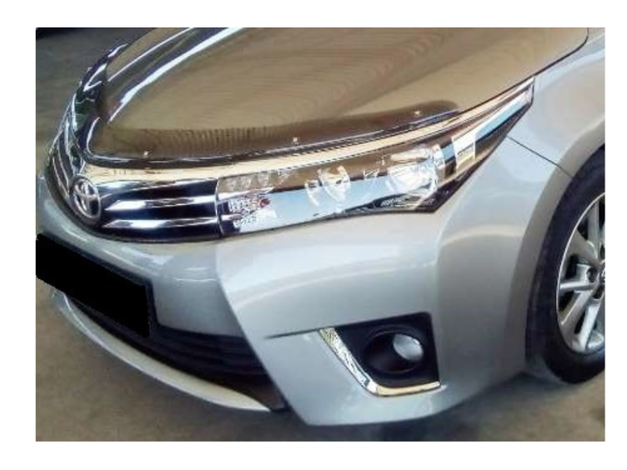 Toyota Corolla Sedan 2014-2019 Bonnet Guard Carbon Look