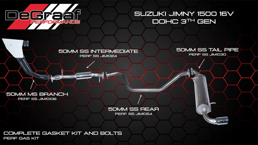 Suzuki Jimny Gen 3 2012-2017 Exhaust System