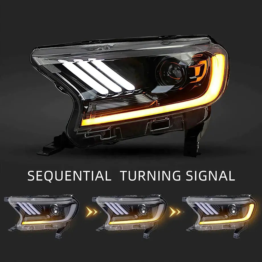 Ford Ranger 2016-2022 Mustang Head Lights Set