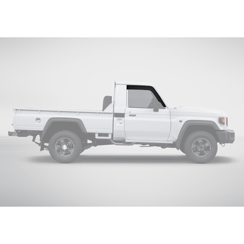 Toyota Land Cruiser 70 Series S/C Weather Guards - Matte Black