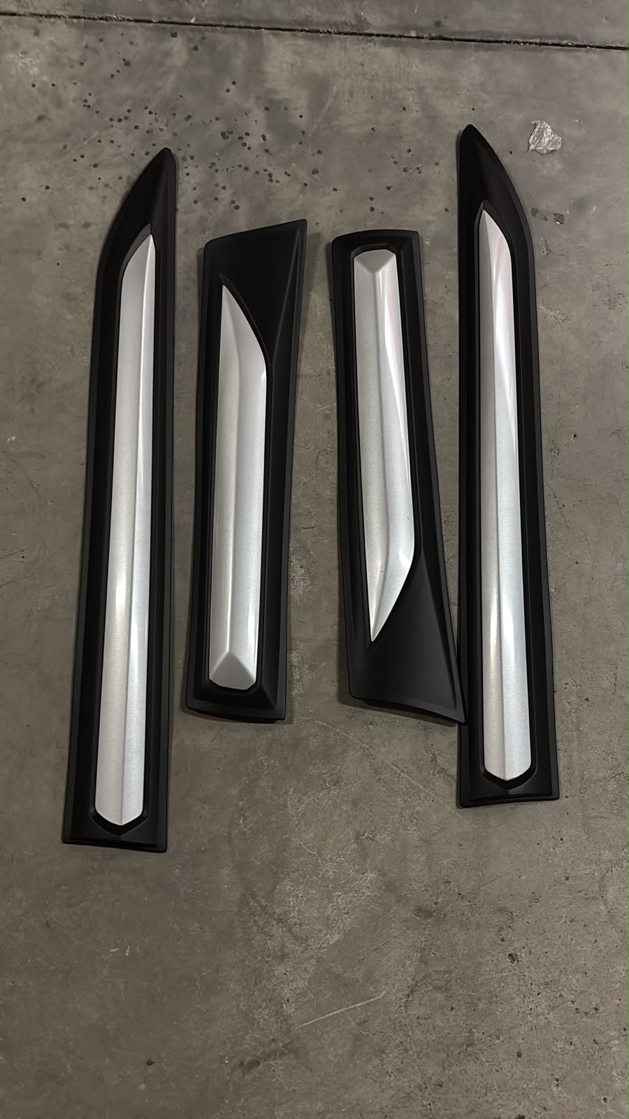 Toyota Fortuner 2016+ Side Body Cladding Silver & Black