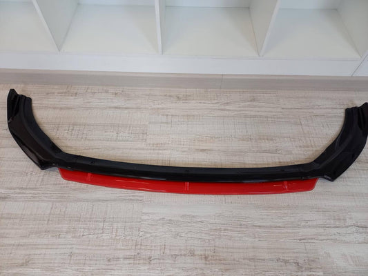 VW Polo 8 Front Lip Gloss With Red Insert