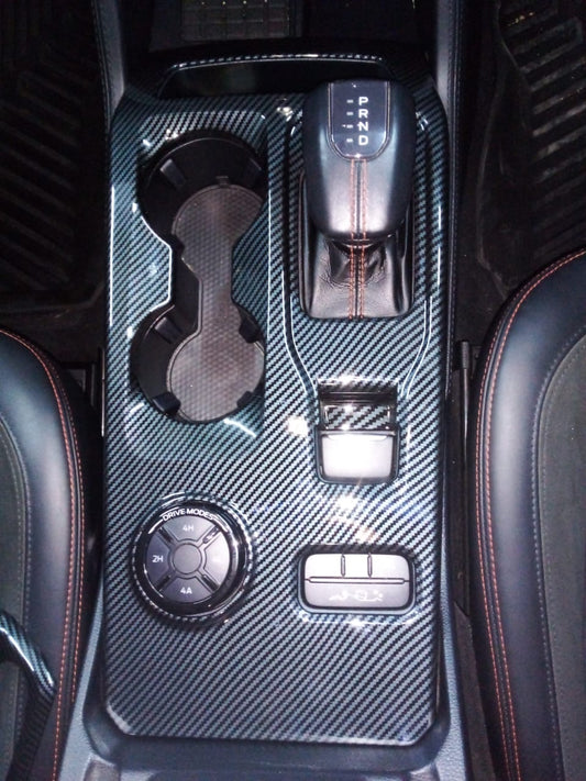Ford Ranger Next Gen 2023+ Gear Shift Panel Carbon Fiber Look