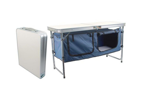 Camping Aluminium Folding Table with Cupboard
