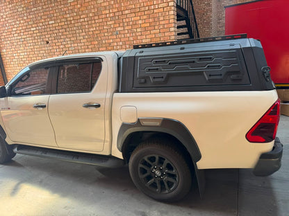 Toyota Hilux D/C 2016+ Steel Canopy With Solid Side Doors