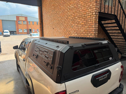 Toyota Hilux D/C 2016+ Steel Canopy With Solid Side Doors
