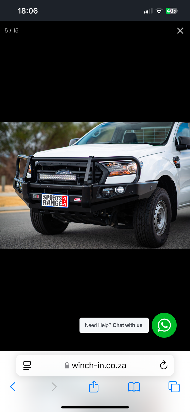 Ford Ranger/Everest 2016-2023 Front Steel Bumper Replacement