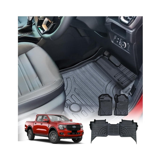 Ford Ranger 2023+ T9 Car Mat Set Moulded Type