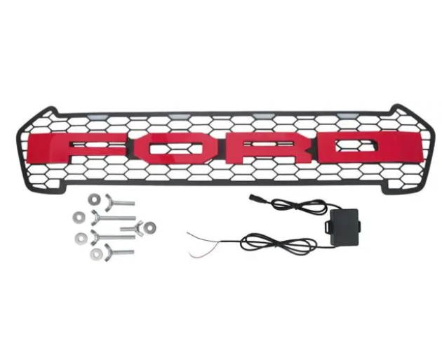 Ford Ranger 2015+ Simple Type Red Logo Grille LED