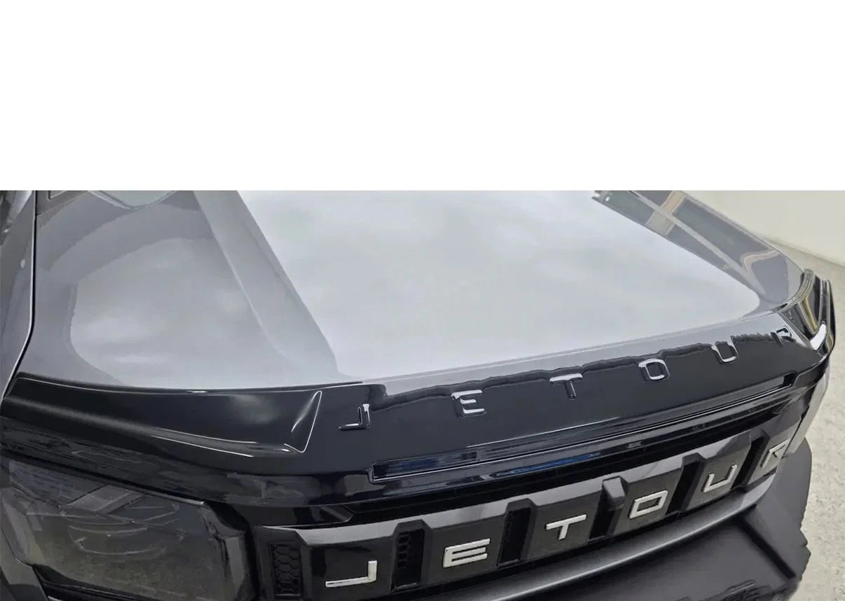 Jetour T2 2025+ Gloss Black Stick-On Bonnet Guard
