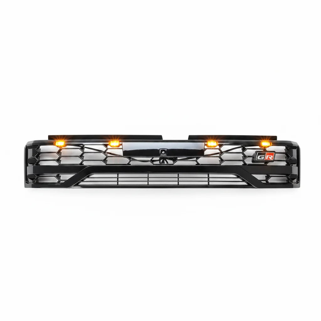 Toyota Hilux GD6 Travo 2026+ GR Grill with top LED Gloss Black