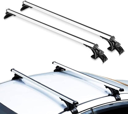 Universal Universal roof rack 120cm Roof Rack  (Silver, Aluminium)