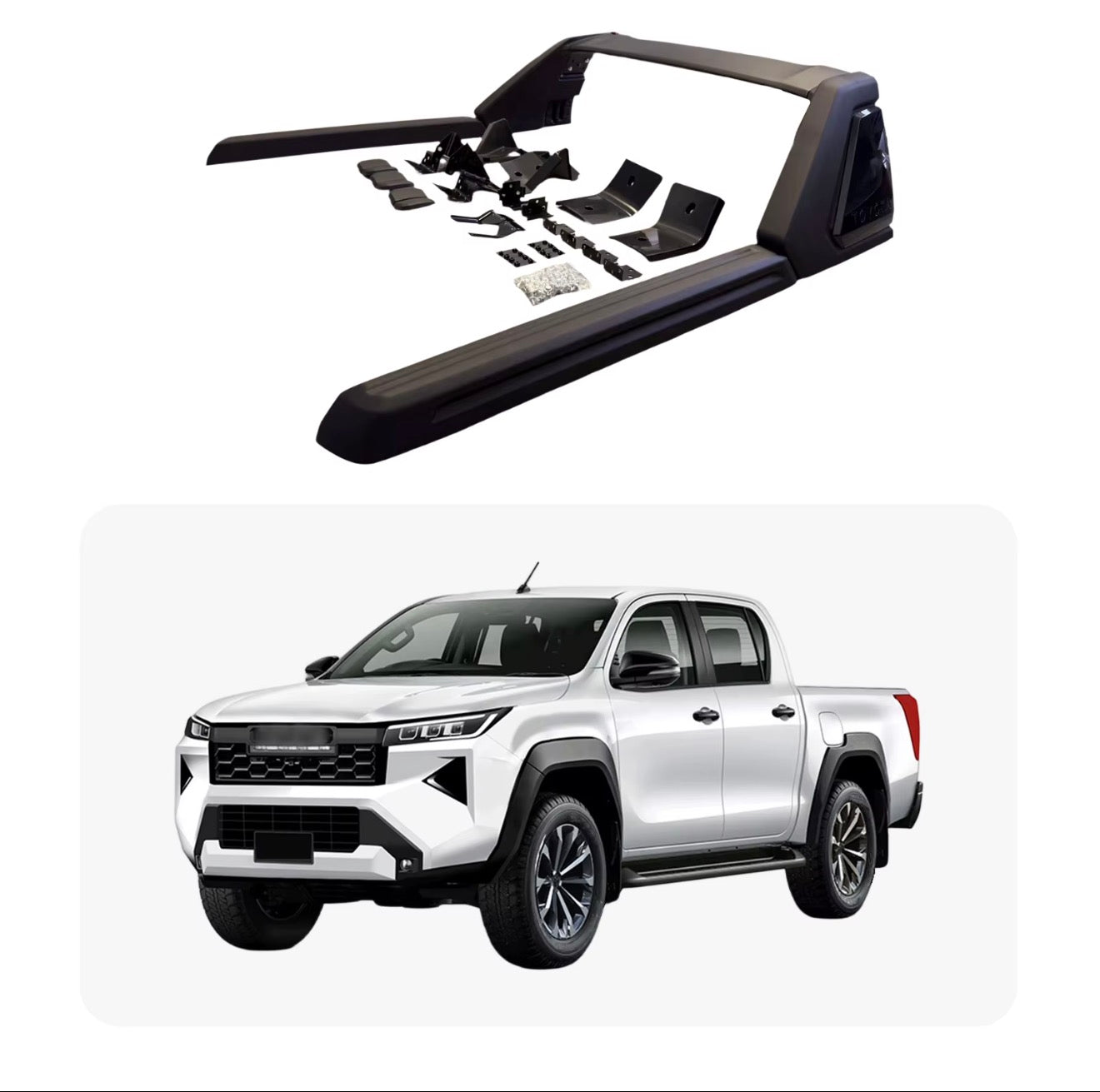 Toyota Hilux 2026+ Black Sports Bar Complete