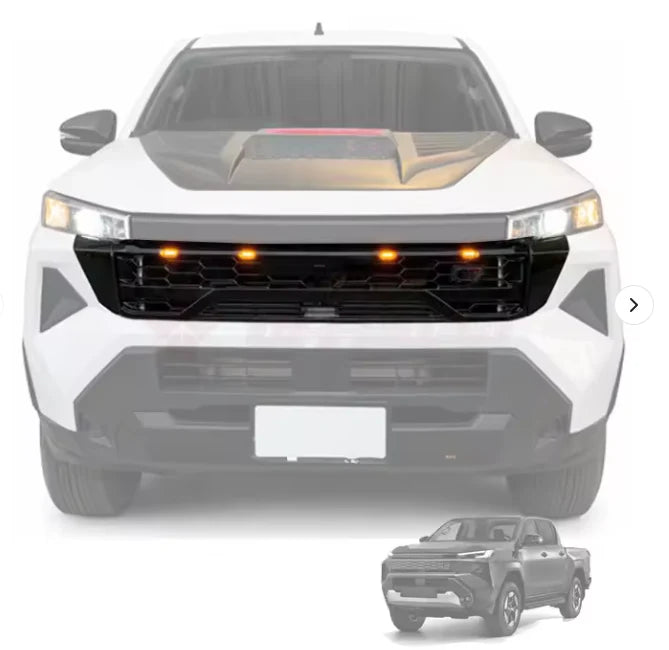 Toyota Hilux GD6 Travo 2026+ GR Grill with top LED Gloss Black
