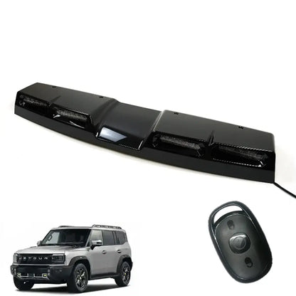 Jetour T2 2025+ Urban Series Gloss Black 4-Pod LED Roof Light With Remote